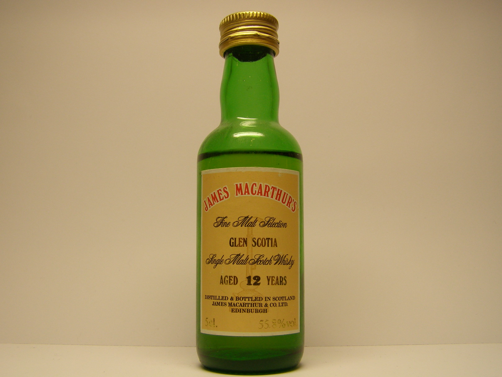 SMSW 12yo "James MacArthur´s" 5cl. 55,8%vol.